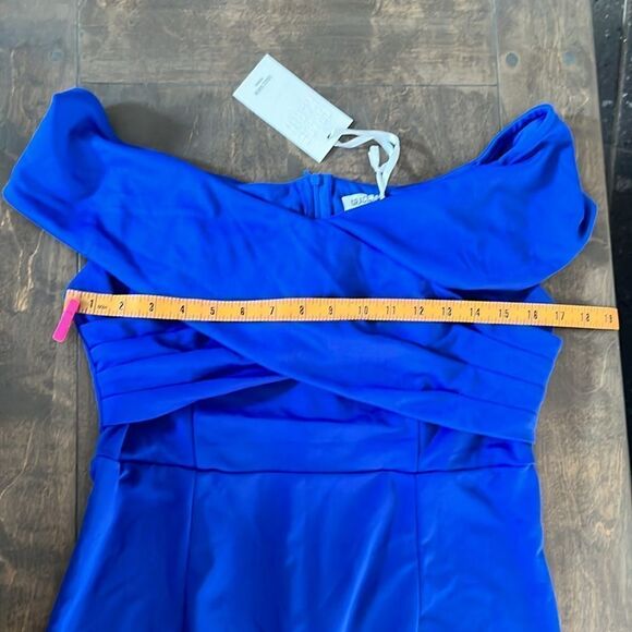 NWT Grace Karin WOMEN Backless Off Shoulder
Ruched Dress Blue Large - Picture 10 of 15